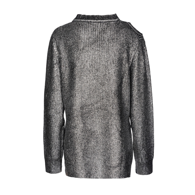 PINKO PULLOVER PATENTMUSTER METALLIC