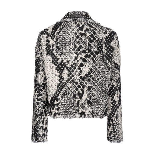 Pinko Boxy Jacke Jacquard Snake