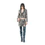 Pinko Boxy Jacke Jacquard Snake