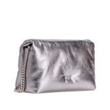 PINKO CLASSIC LOVE BAG CLICK PUFF METALLIC