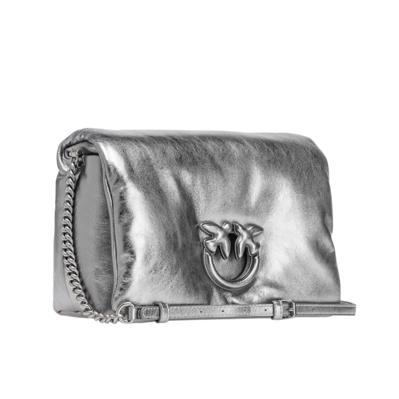 PINKO CLASSIC LOVE BAG CLICK PUFF METALLIC