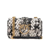 PINKO MINI LOVE BAG ONE JACQUARD SNAKE