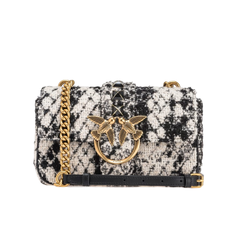 PINKO MINI LOVE BAG ONE JACQUARD SNAKE