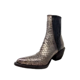 Fauzian Jeunesse Stiefeletten aus laminiertem Gunmetal-Python