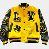 LOUIS VUITTON EMBROIDERED VARSITY JACKET