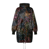 Louis Vuitton langer Parka mit Neonfarbenem Mahina Monogram-Motiv