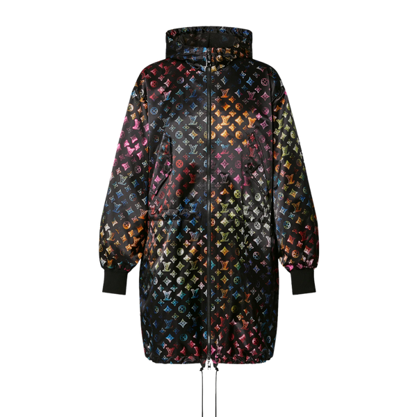 Louis Vuitton langer Parka mit Neonfarbenem Mahina Monogram-Motiv