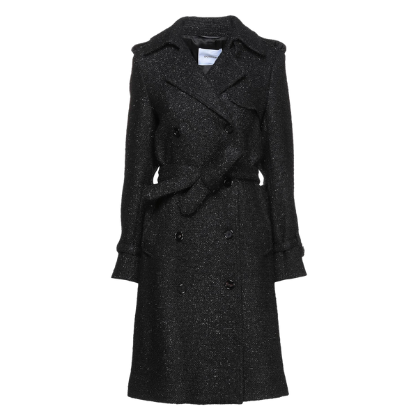 Dondup Trenchcoat Mantel aus Lurex-Wollmischung