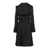 Dondup Trenchcoat Mantel aus Lurex-Wollmischung