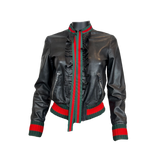 Gucci Lederbomberjacke L´Aveugle Par Amour