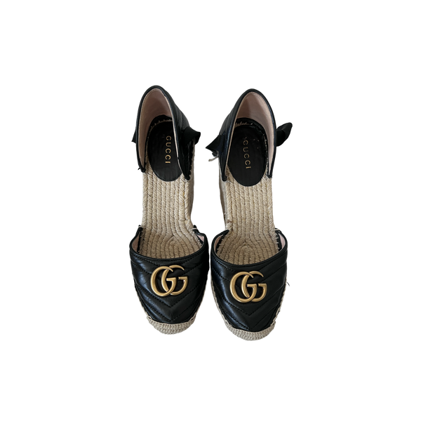 Gucci Plateau-Espadrille aus Leder