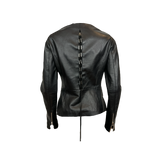 Pinko Lederblazer Schwarz