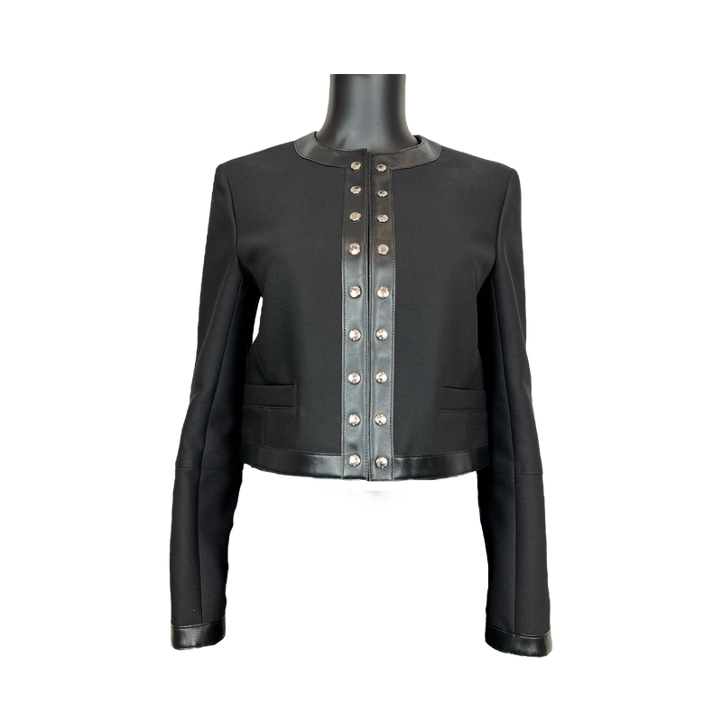 Louis Vuitton schwarze Cropped Jacke