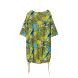 DELICATELOVE BLUSE PHILIPPA R-NECK DRAWSTRING SALAD