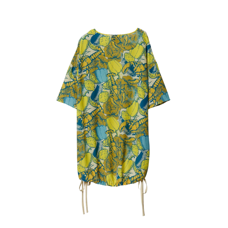 DELICATELOVE BLUSE PHILIPPA R-NECK DRAWSTRING SALAD